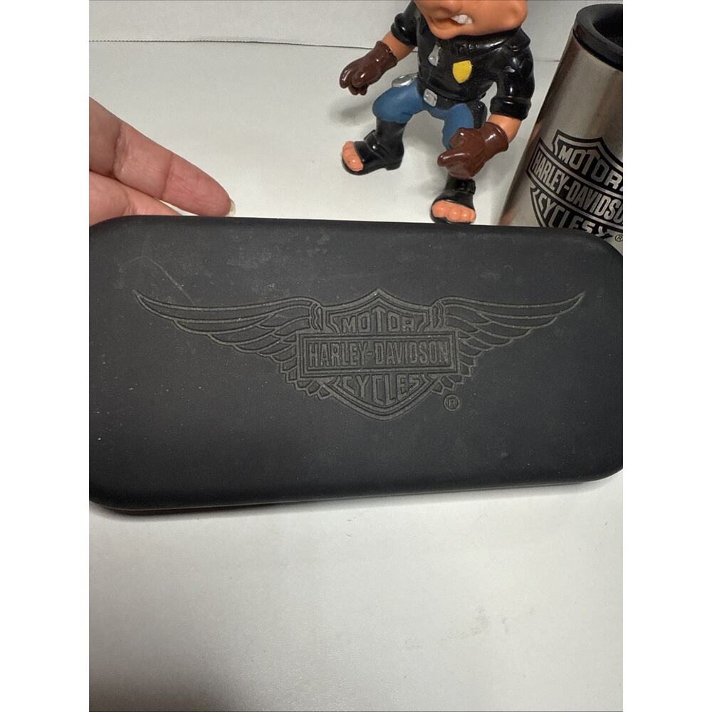 99’ Harley Davidson Stainless Mug 14oz w/ Lid & Knife Case 92’ Hasbro Troll- (3) - Picture 10 of 13